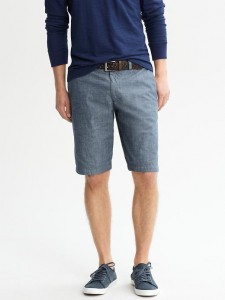 chambray shorts