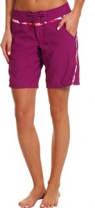 women's long boardshorts purple