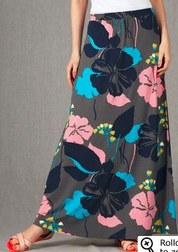 tropical maxi skirt for tall women