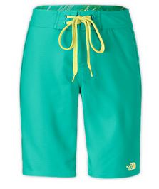 women's green board shorts