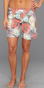 women's floral boardshort