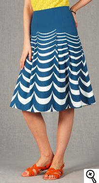 nautical tall skirt