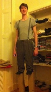 normal guy on stilts costume