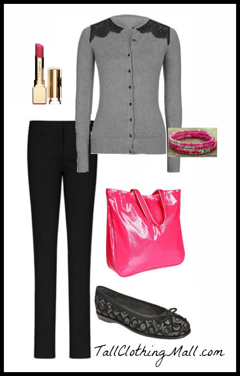 pops of pink womens tall outfit