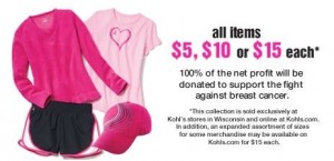 kohls cares breast cancer awareness products