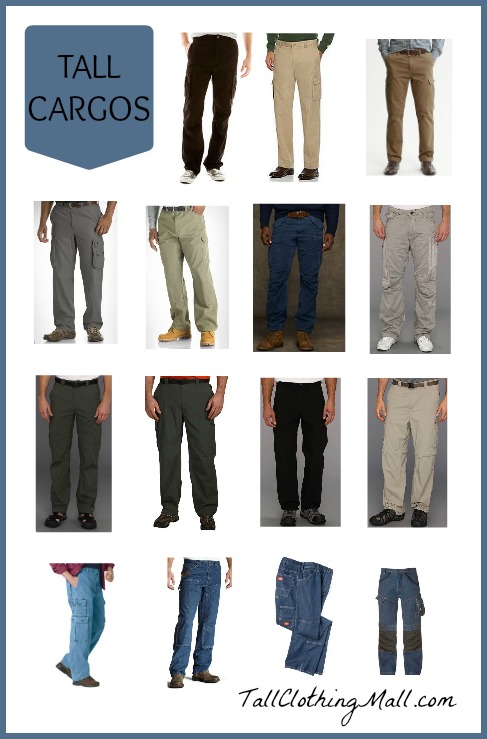 mens tall cargo pants