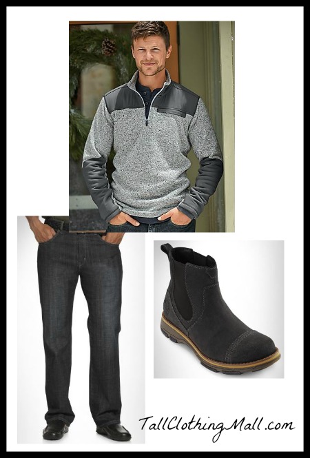 big and tall fleece sweater