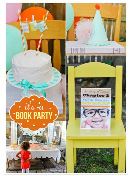 book themed party