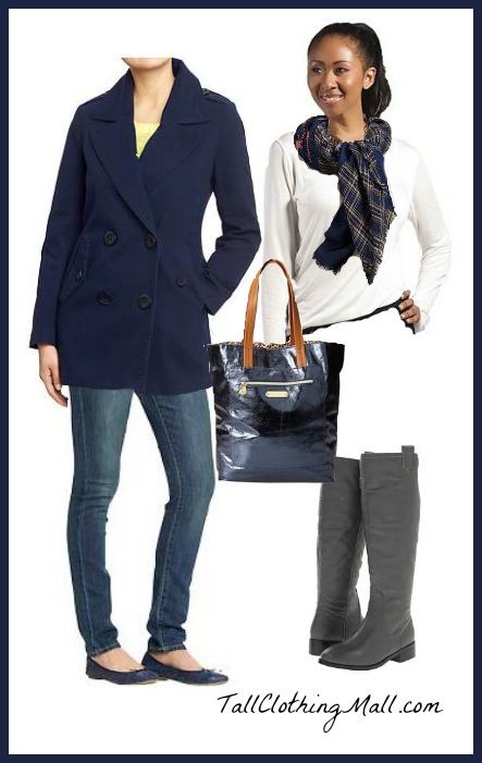 winter blue tall outfit womens
