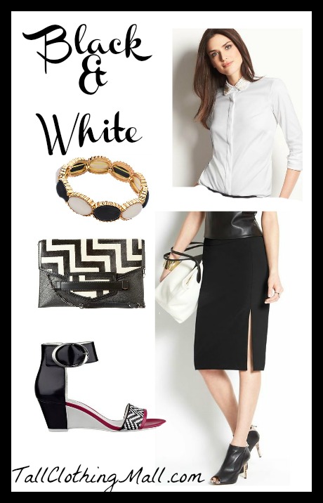 black and white tall outfit
