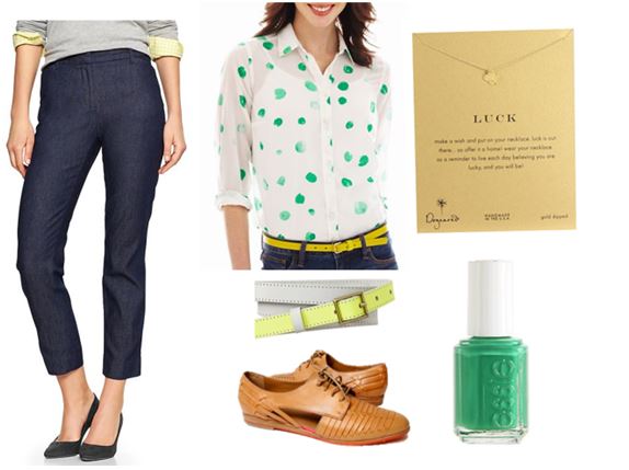 women's tall outfit with green