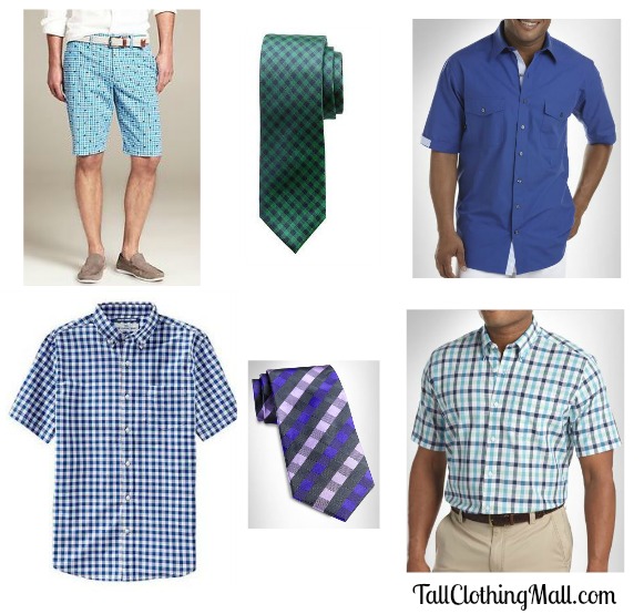 men's tall gingham clothing