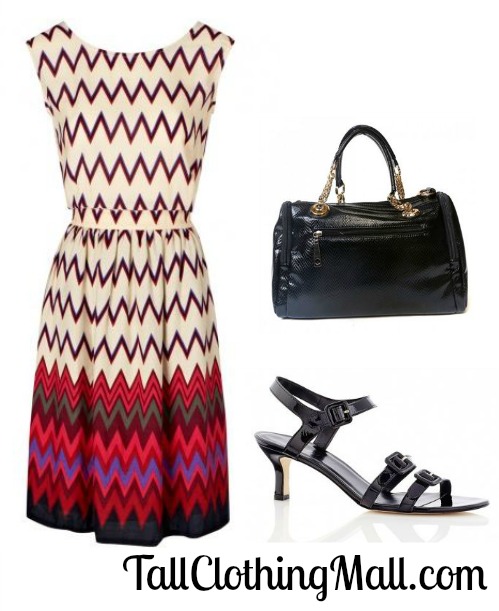 zig zag tall dress and outfit