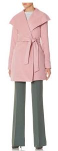 pink tall trench coat