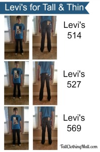 levis for tall and thin guys