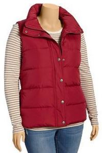 plus size burgundy vest