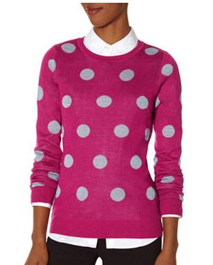 tall polka dot sweater