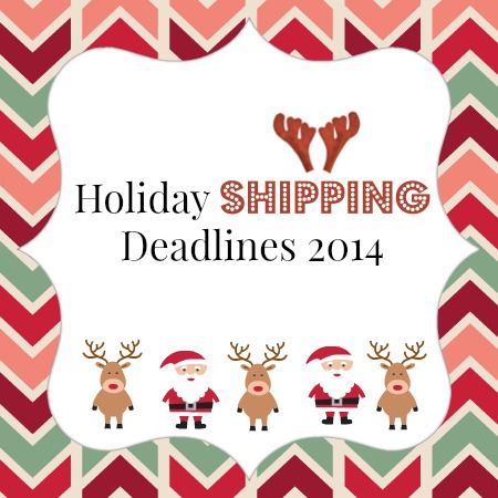 online holiday shipping deadlines 20