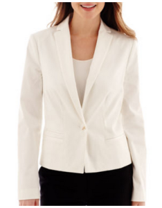 women's tall white blazer