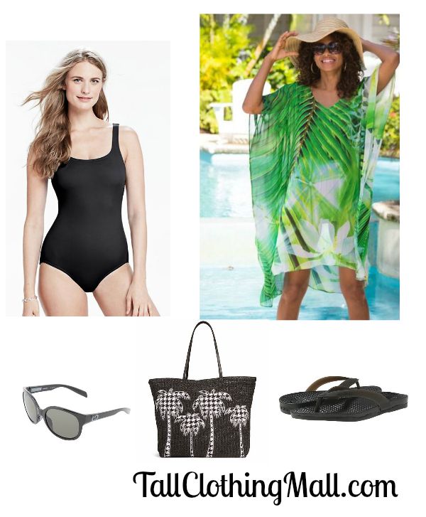tall swimsuit coverup and outfit