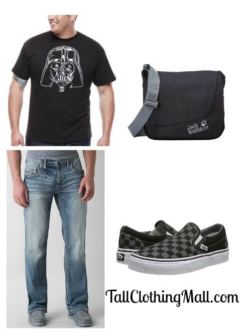 big and tall darth vadar t-shirt