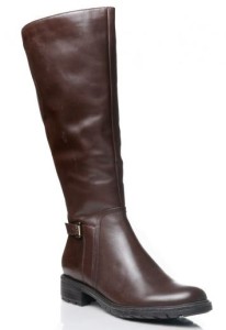 women's brown wide shaft boots