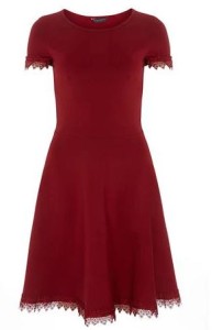 tall red dress