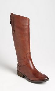 cognac wide calf boots