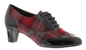 plaid lace up shoes