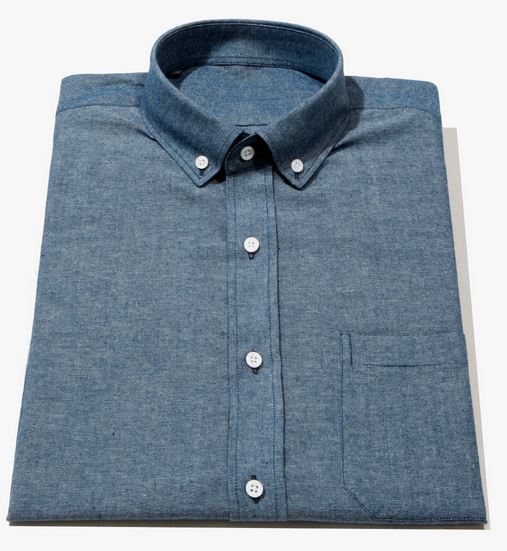 men's tall chambray shirt
