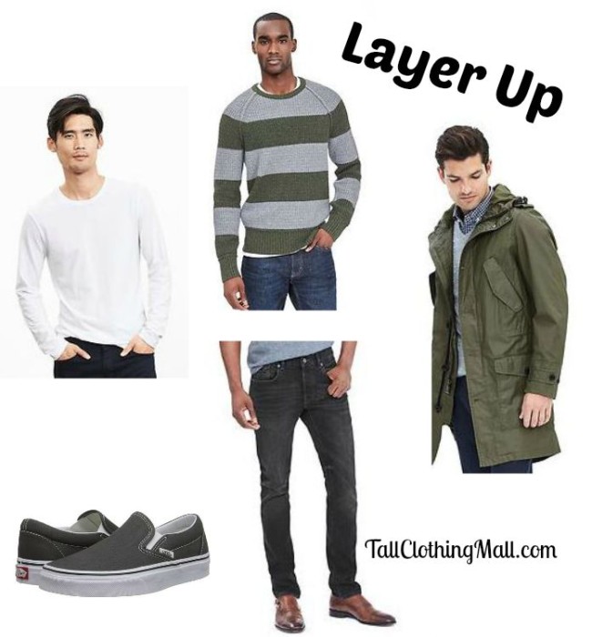 how to wear layers if tall