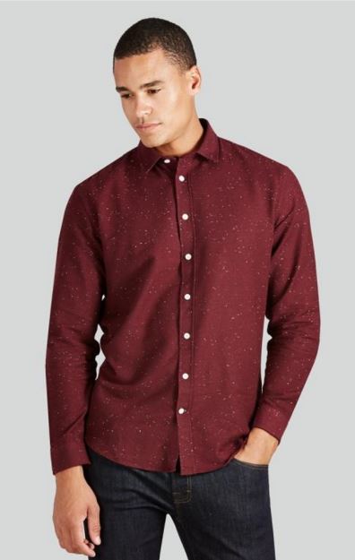 burgundy tall flannel shirt