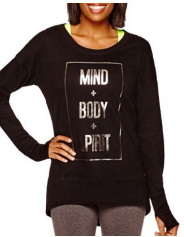 mind body and spirit tall sweatshirts