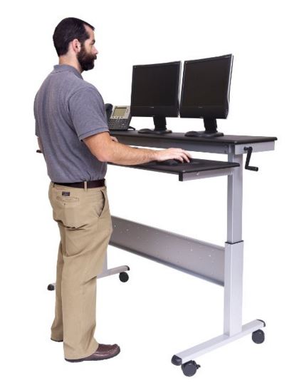 adjustable standing desk tall