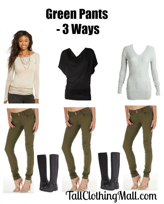 tall green pants