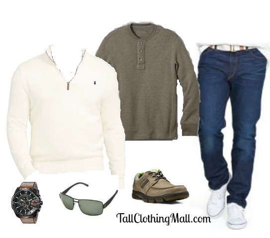 big and tall casual outfit