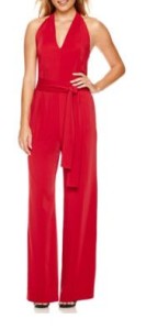red tall jumpsuit