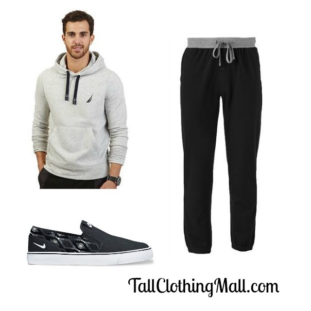nautica tall hoodie and outfit