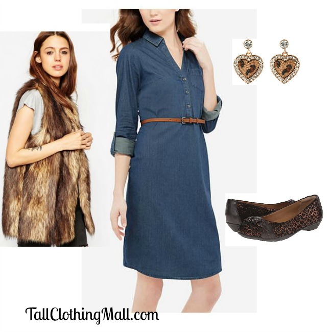 chambray dress for tall women