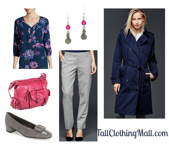 tall trench coat and outfit