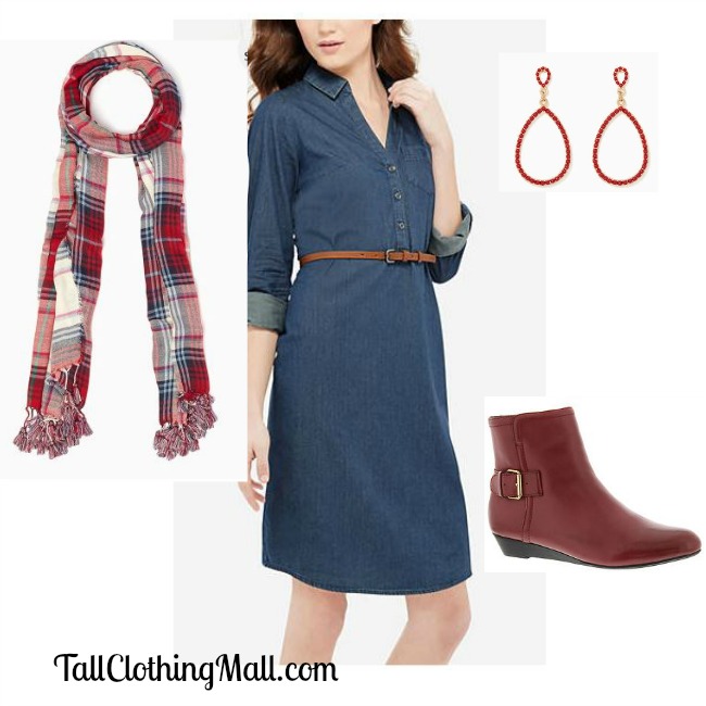 tall chambray dress