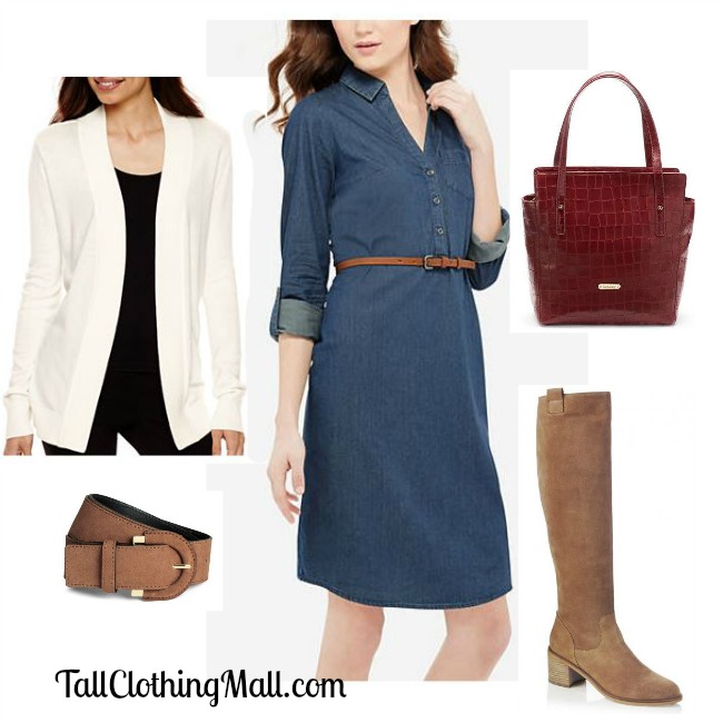 tall chambray dress