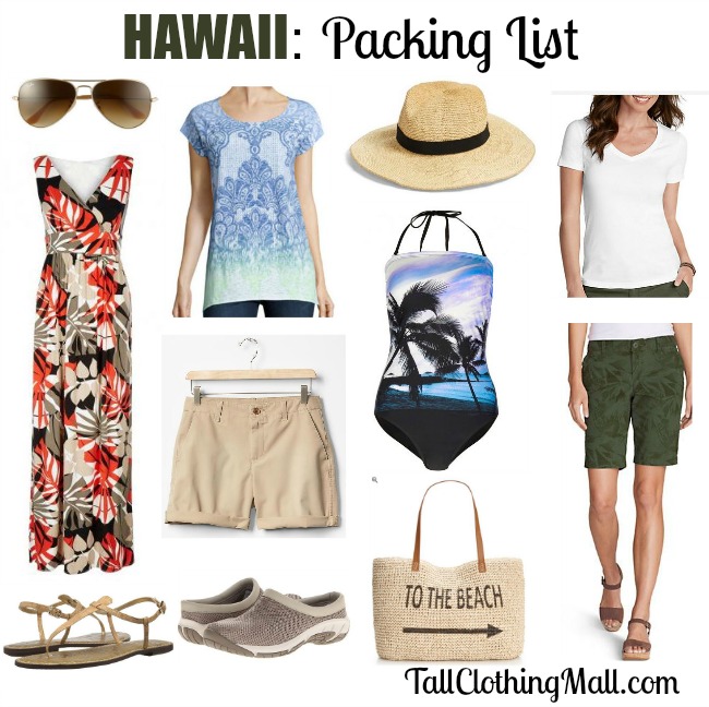 Tall Travel Style: Hawaii Packing List - Tall Clothing Mall