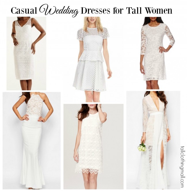 casual wedding dresses for tall women