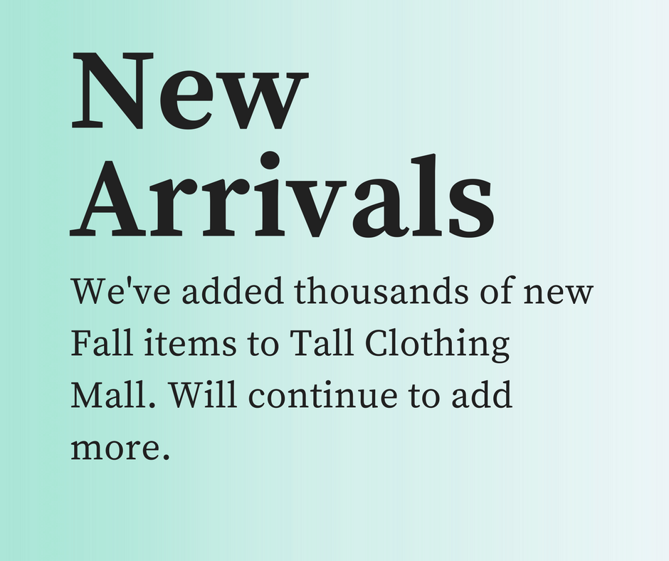 new arrivals tall clothing mall