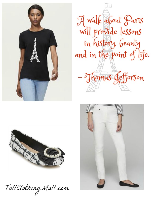 tall Paris outfit women