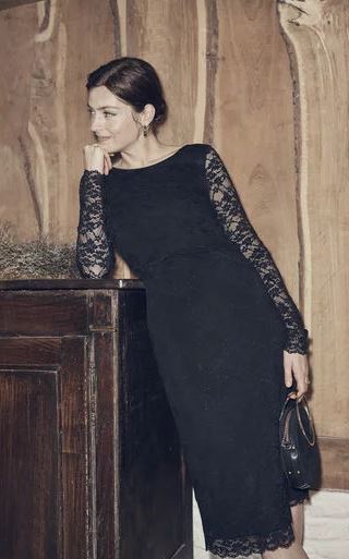 tall black dress for the holidays