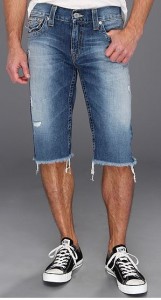 true religion men's shorts with 15" inseam