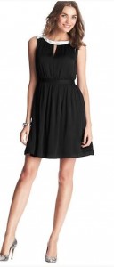 cutout neck little black dress for tall women