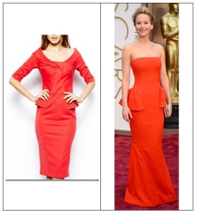 jennifer lawrence inspired tall dress